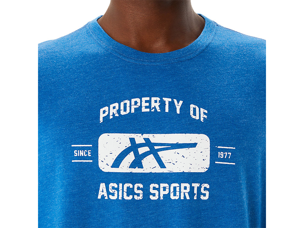 Pánské Tričko Asics Property Of Sports Tee Blankyt | 7249-LREZK