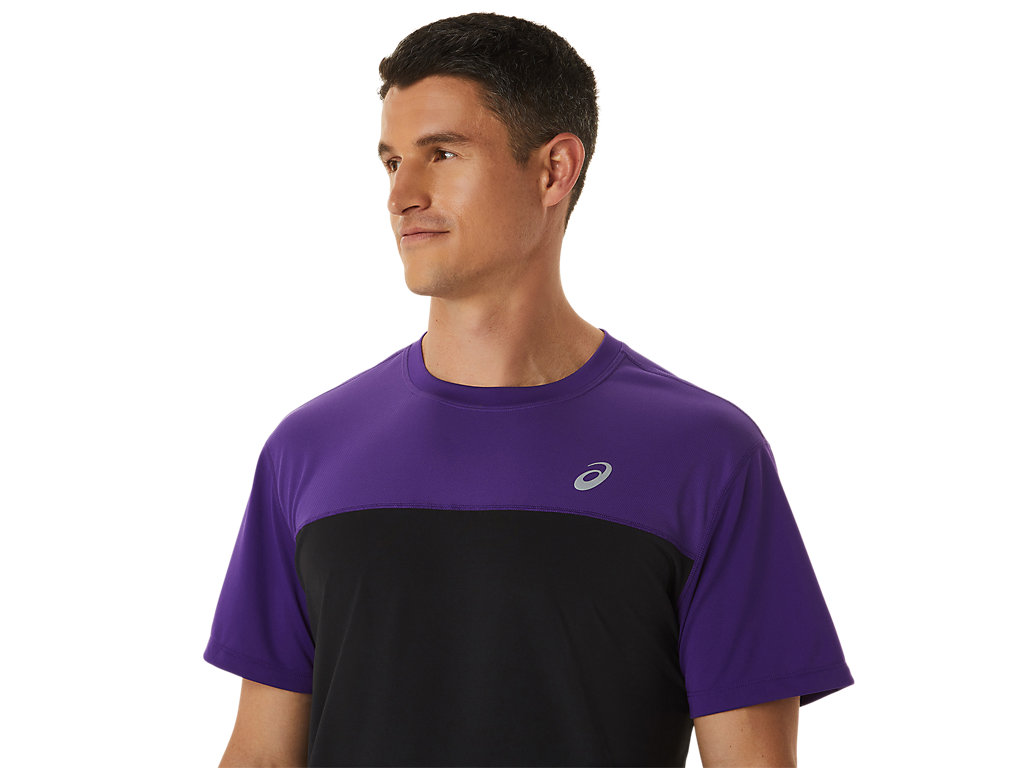 Pánské Tričko Asics Race Sleeve Fialové Černé | 6149-DTULA