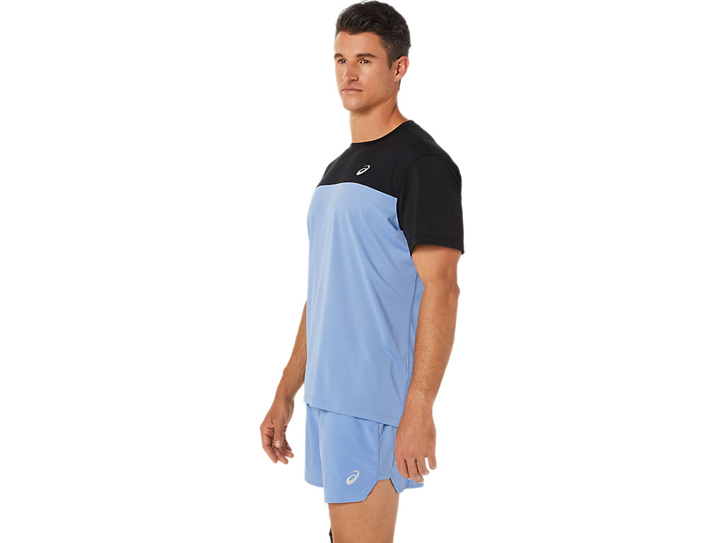 Pánské Tričko Asics Race Sleeve Černé Blankyt | 6420-OHXDI