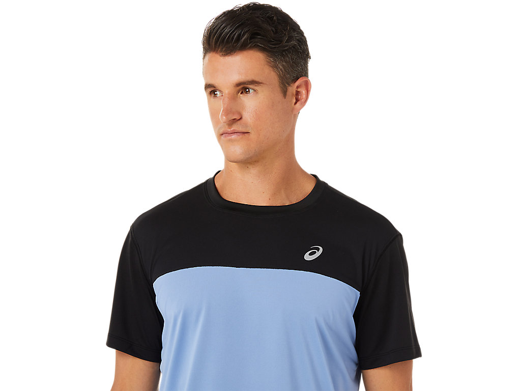 Pánské Tričko Asics Race Sleeve Černé Blankyt | 6420-OHXDI