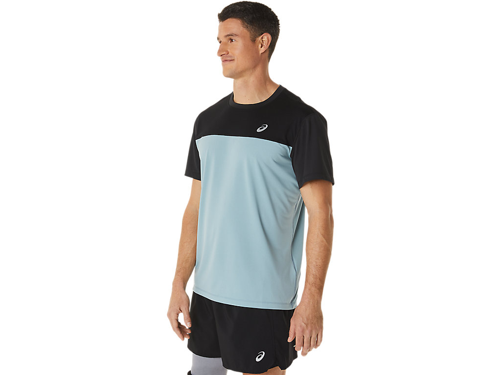 Pánské Tričko Asics Race Sleeve Černé Světle Šedé | 6953-XNHWC