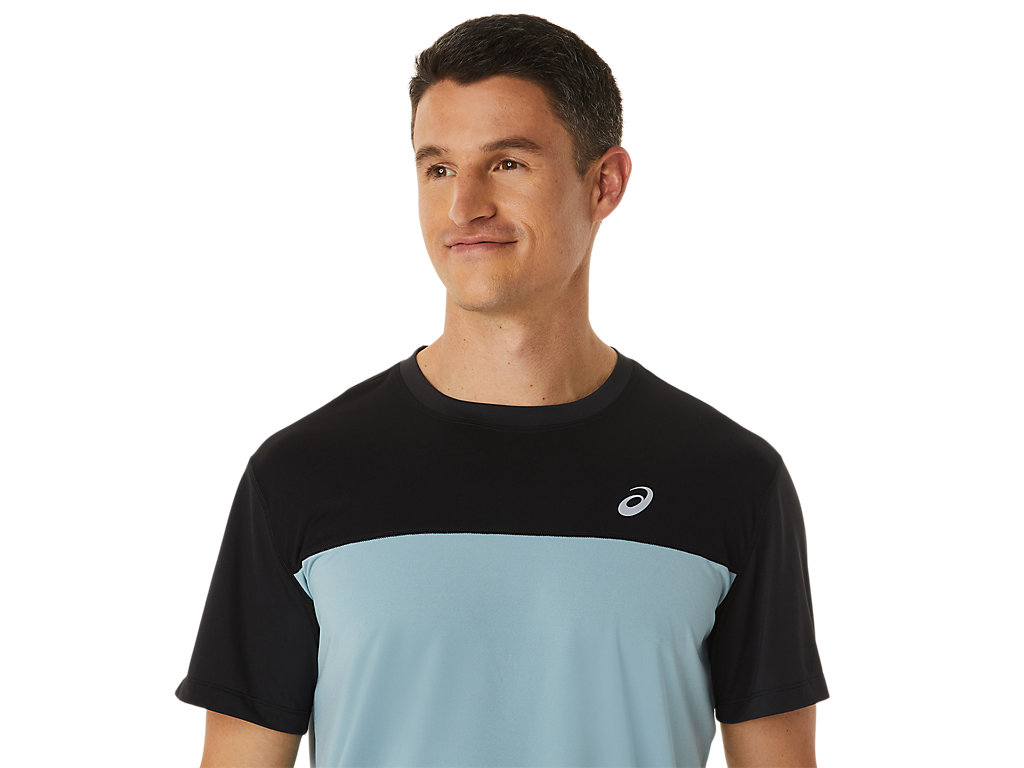 Pánské Tričko Asics Race Sleeve Černé Světle Šedé | 6953-XNHWC