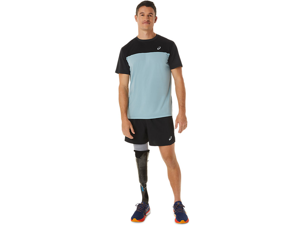 Pánské Tričko Asics Race Sleeve Černé Světle Šedé | 6953-XNHWC