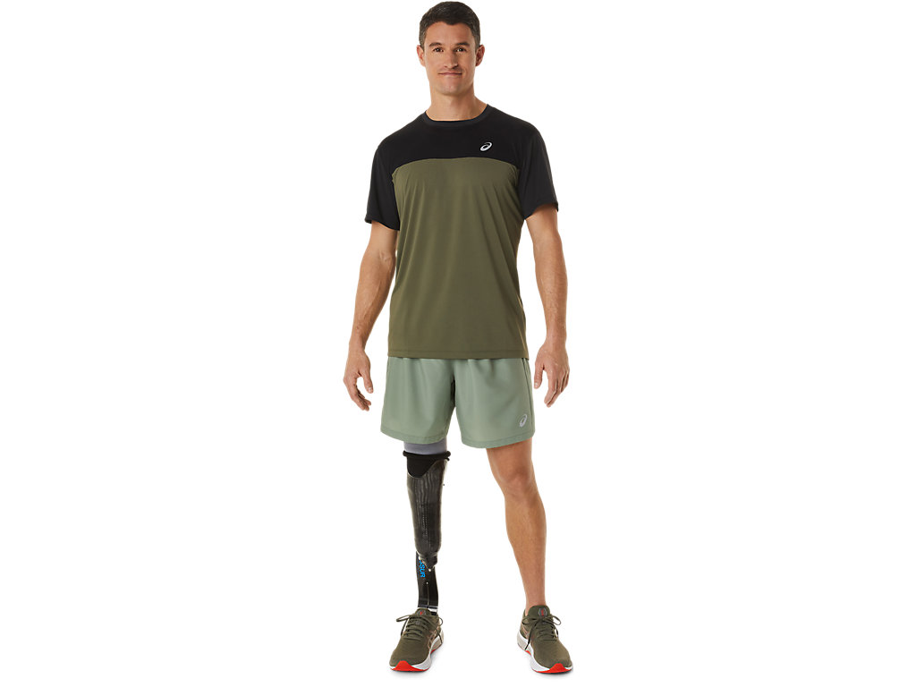 Pánské Tričko Asics Race Sleeve Černé Zelene | 8946-MLZHK