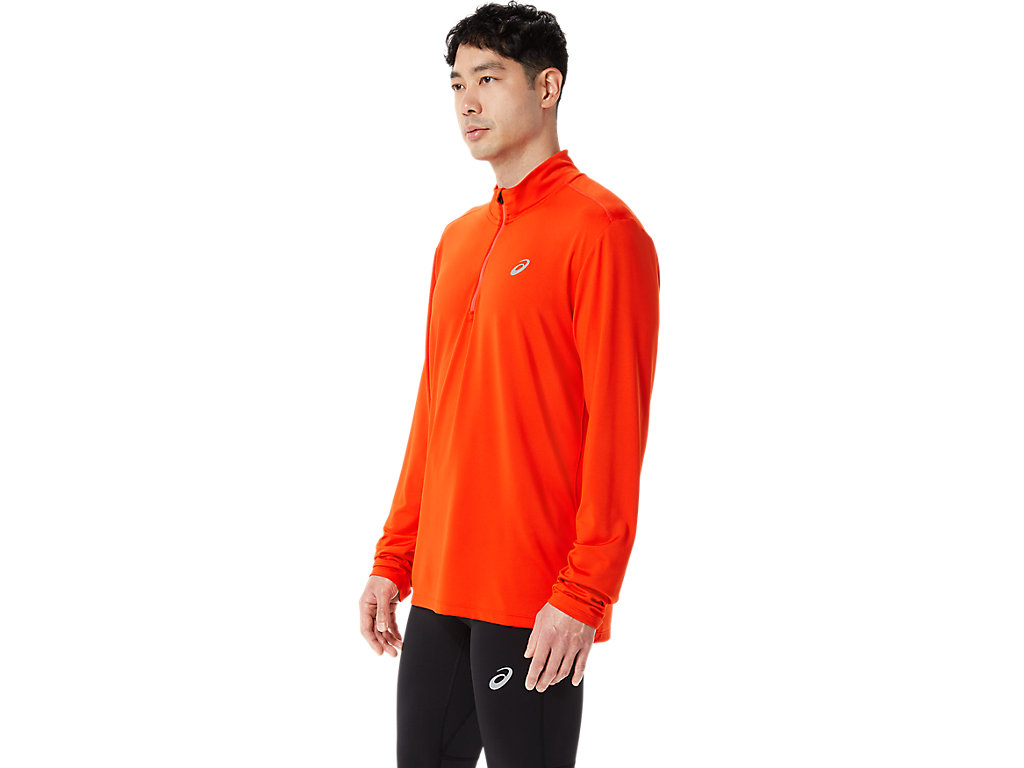 Pánské Tričko Asics Ready-Set Half Zip Růžové | 5610-FIHZX