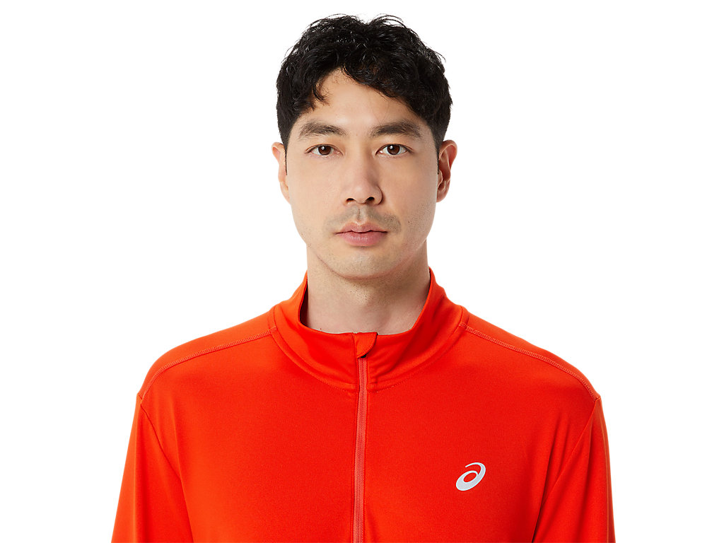 Pánské Tričko Asics Ready-Set Half Zip Růžové | 5610-FIHZX