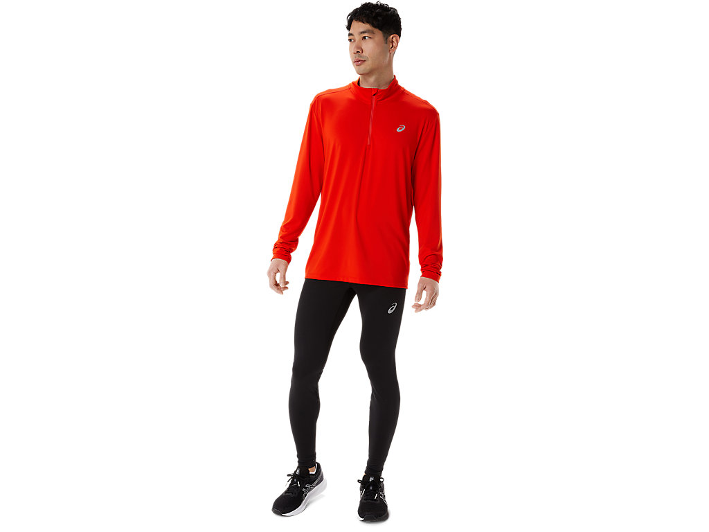 Pánské Tričko Asics Ready-Set Half Zip Růžové | 5610-FIHZX