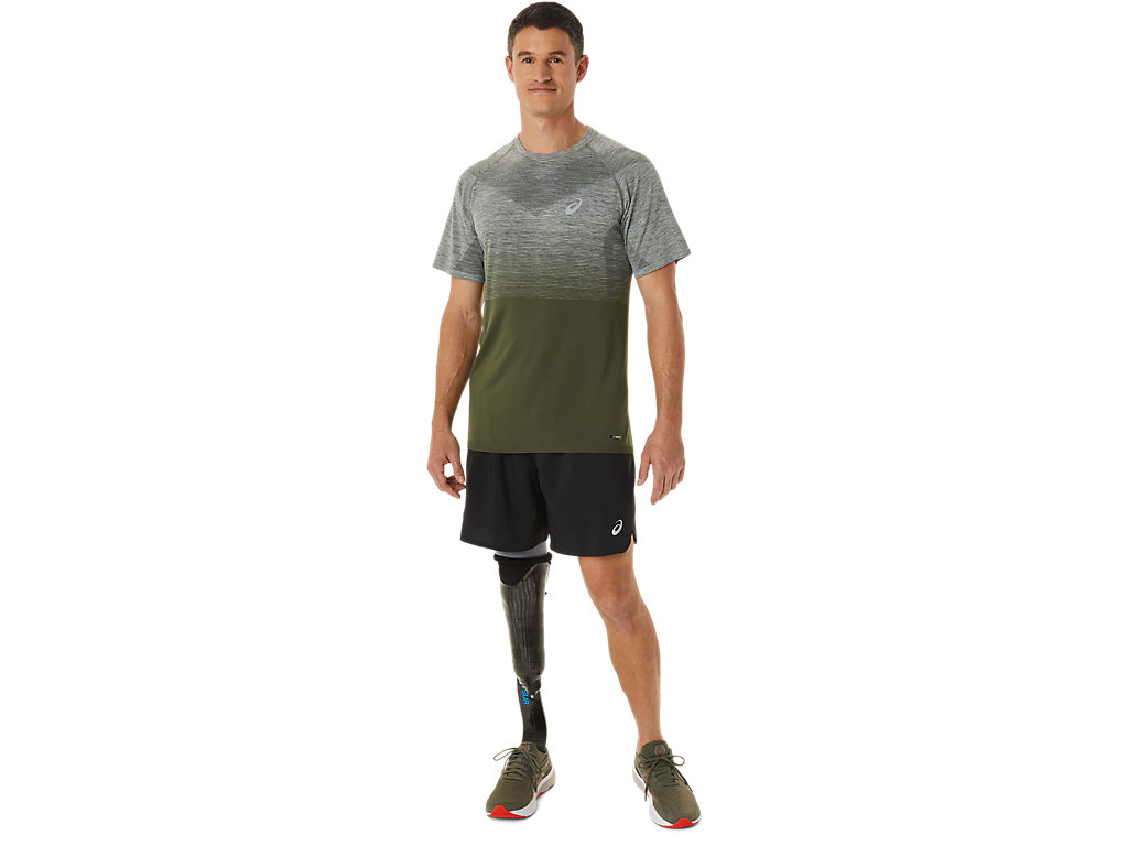 Pánské Tričko Asics Seamless Sleeve Zelene Zelene | 9675-AUKXM