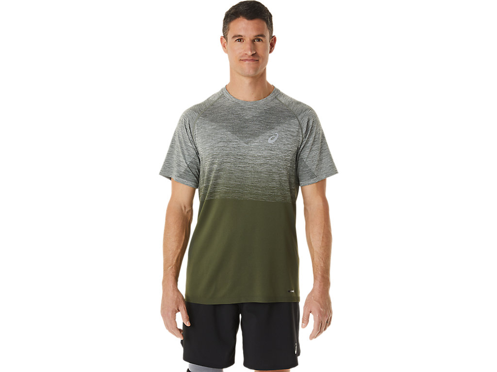 Pánské Tričko Asics Seamless Sleeve Zelene Zelene | 9675-AUKXM