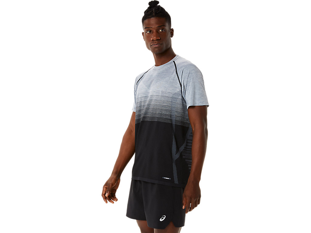 Pánské Tričko Asics Seamless Sleeve Černé Šedé | 5420-HTQIF