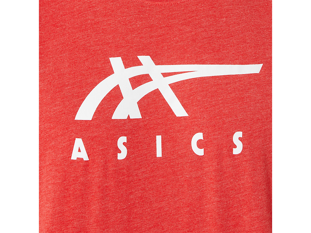 Pánské Tričko Asics Stripe Sleeve Tee Červené | 8213-JMBQY