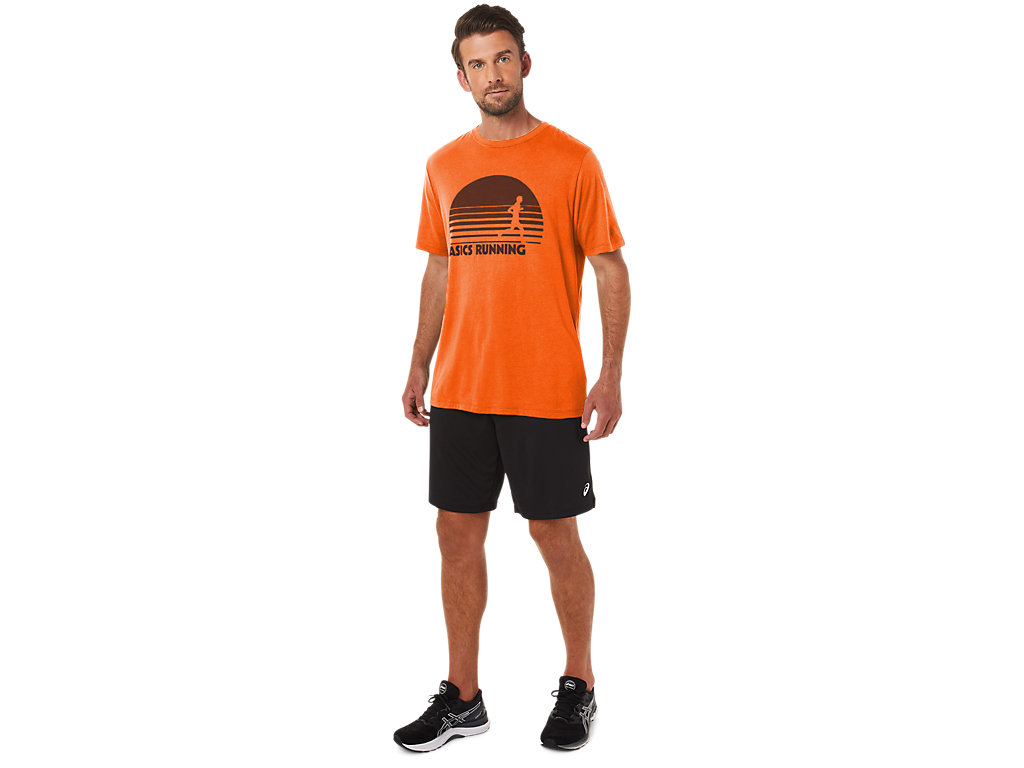 Pánské Tričko Asics Sunrise Runner Grafická Tee Oranžové | 0812-UVKNP