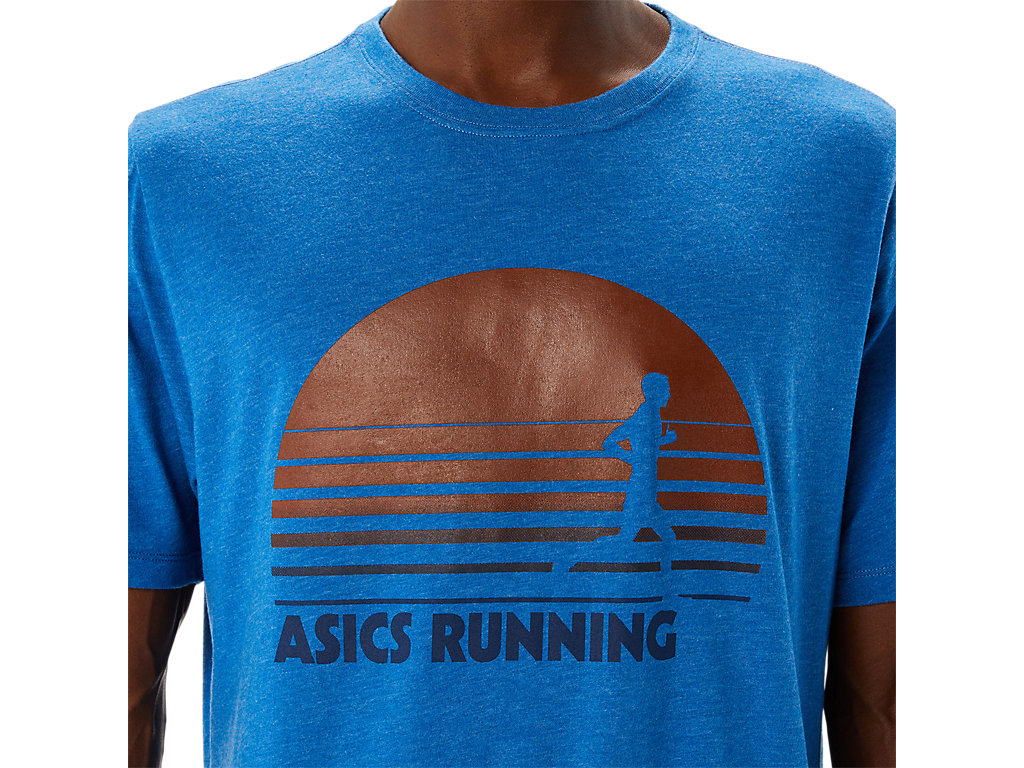 Pánské Tričko Asics Sunrise Runner Grafická Tee Blankyt | 8531-OHVES