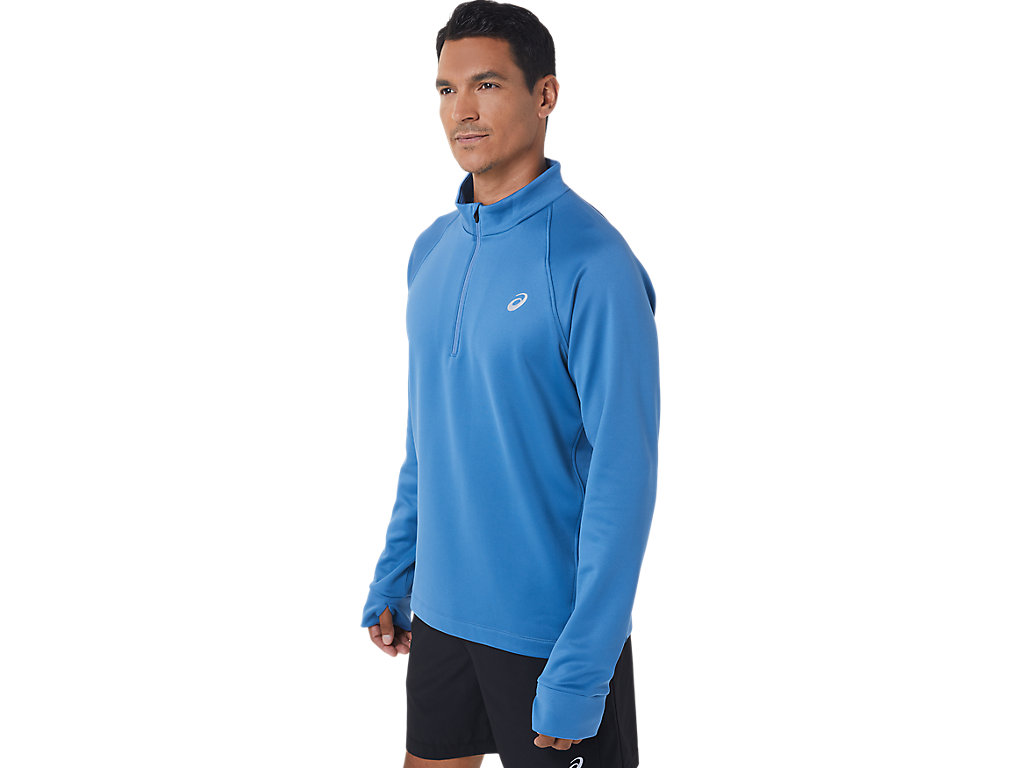 Pánské Tričko Asics Thermopolis Zimní 1/2 Zip Blankyt | 1425-KJTVW