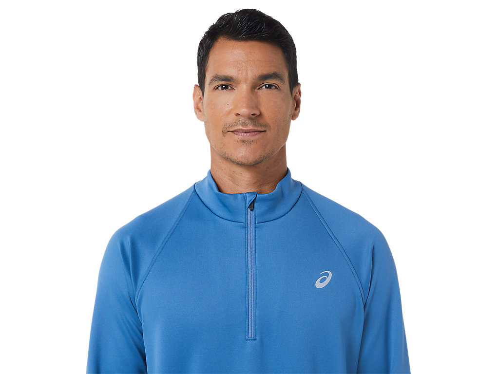 Pánské Tričko Asics Thermopolis Zimní 1/2 Zip Blankyt | 1425-KJTVW