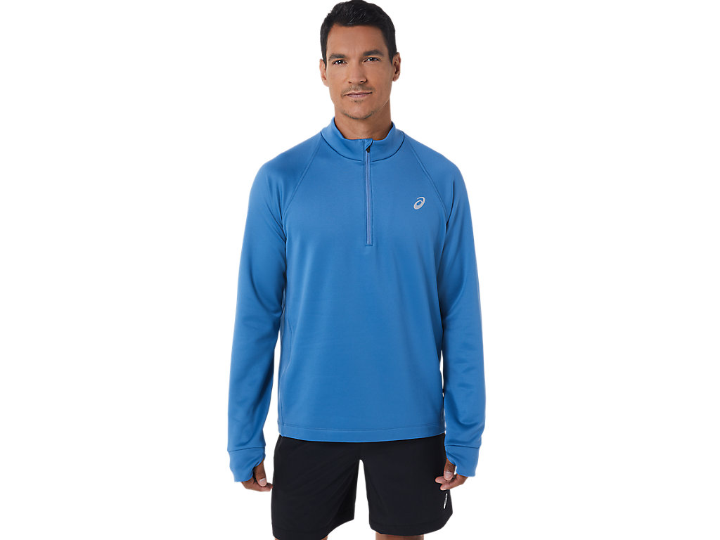 Pánské Tričko Asics Thermopolis Zimní 1/2 Zip Blankyt | 1425-KJTVW