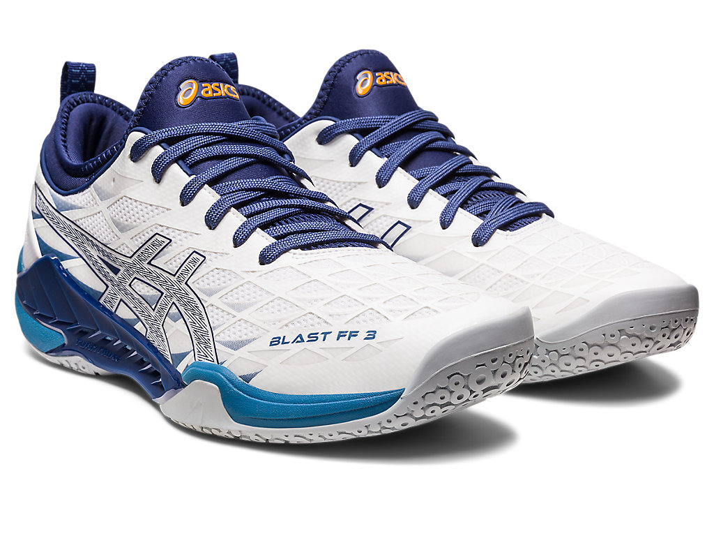 Pánské Volejbalové Boty Asics Blast Ff 3 Bílé Tmavě | 9087-TOKJN