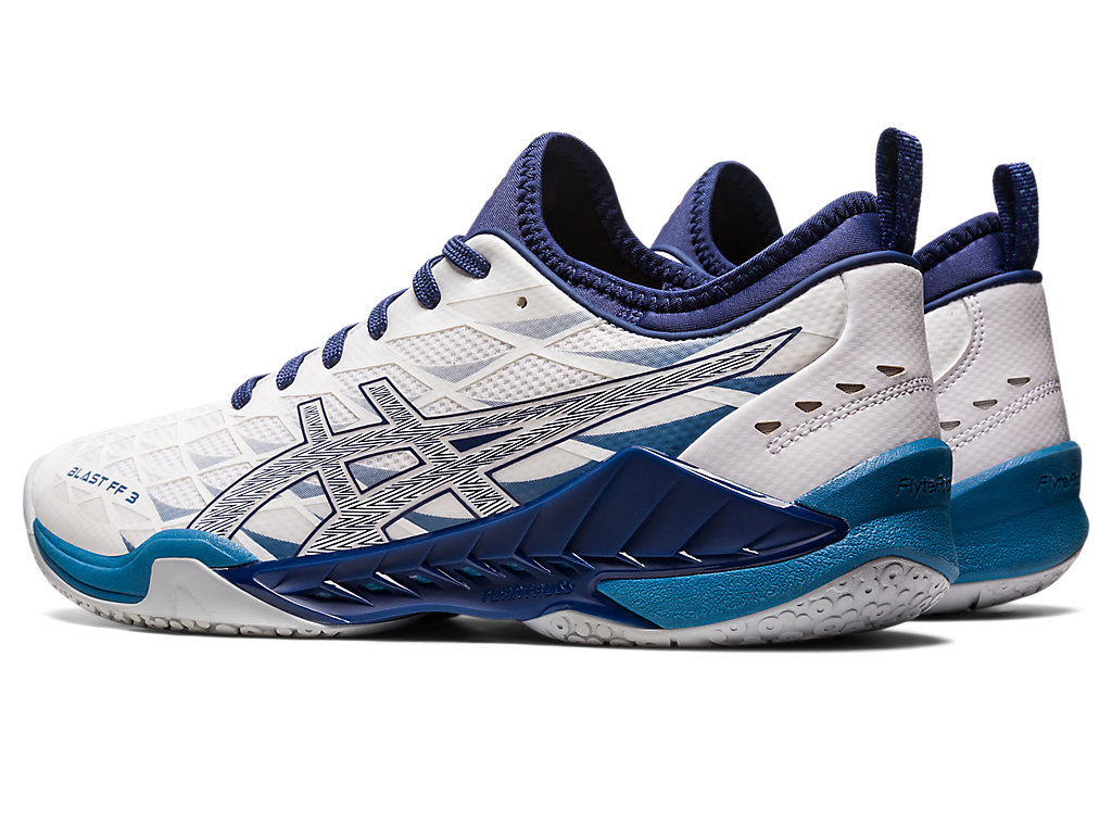 Pánské Volejbalové Boty Asics Blast Ff 3 Bílé Tmavě | 9087-TOKJN