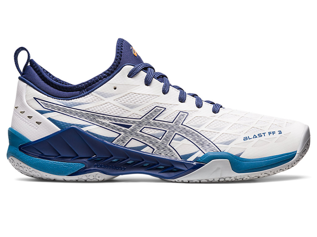 Pánské Volejbalové Boty Asics Blast Ff 3 Bílé Tmavě | 9087-TOKJN