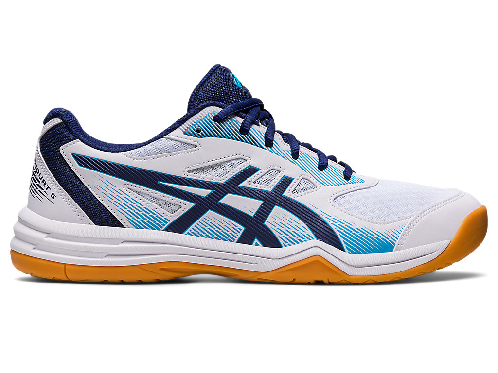 Pánské Volejbalové Boty Asics Upcourt 5 Bílé Indigo Blankyt | 2968-HWMEP