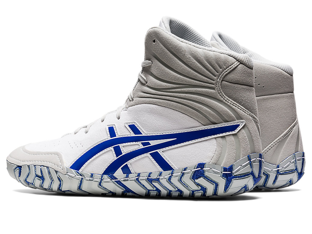 Pánské Wrestlingová Obuv Asics Aggressor 5 Bílé Blankyt | 1476-KWJGQ